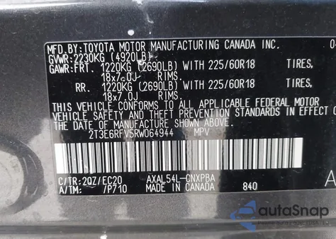 2024 Toyota Rav4 Hybrid Xse from USA, damaged, VIN 2T3E6RFV5RW064944